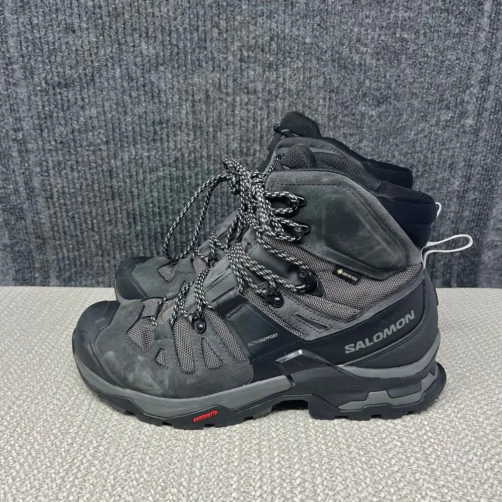 Salomon Quest 4 GTX Gore-Tex Hiking Trail Boots Waterproof Black Mens Size 9